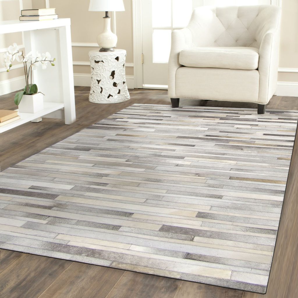 Gray Cowhide Patchwork Rug – Fastleather.pk