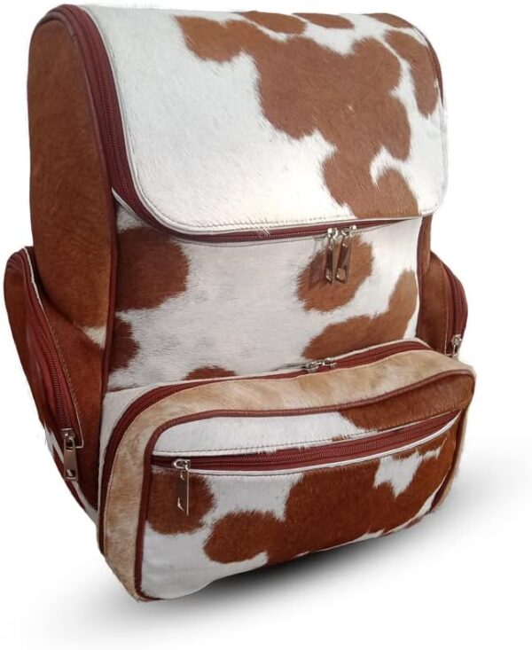 cowhide diaper backpack bag