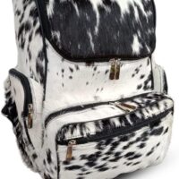 cowhide backpack diaper bag