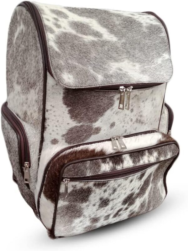 cowhide backpack bag laptop bag