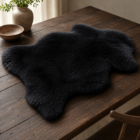 Black Sheepskin rug