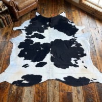 Brazilian Cowhide Rug Black White